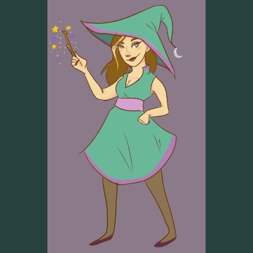 Having fun with world building and friends!Dabbi from the School of Astrology #art #witch #worldbuil