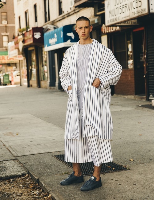 XXX wgsn:  Oversized pyjama stripes and adidas photo