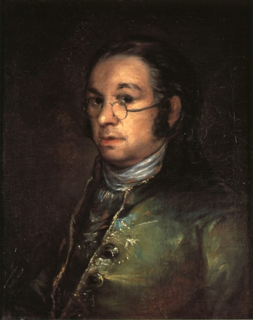 Self portrait with spectacles, 1801, Francisco José de Goya y LucientesMedium: oil,canvas