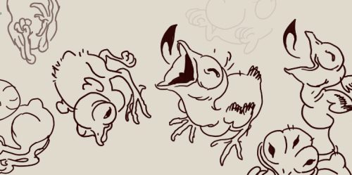 polturn:Cant stop… drawin g… ugly baby birds ..