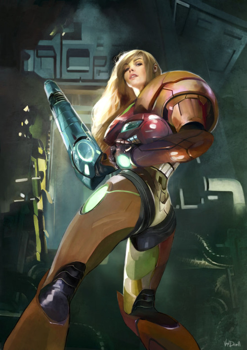 XXX thecyberwolf:  Samus Aran - Fan Art Created photo