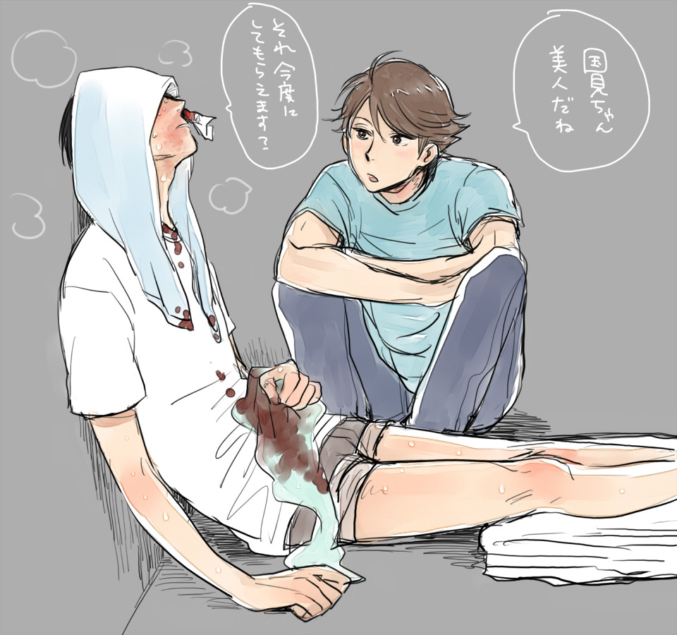 haikyuu-blog:  鼻血だばだば by 松尾酢好き Nosebleed - Part 2: Rival schools
