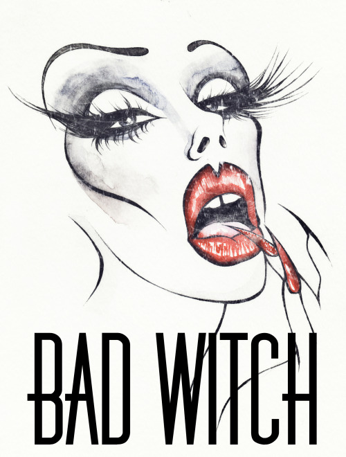 Illustration Of The Fabulous And Spooky Queen Sharon Needles. Illustrated By Christian Cimoroni.