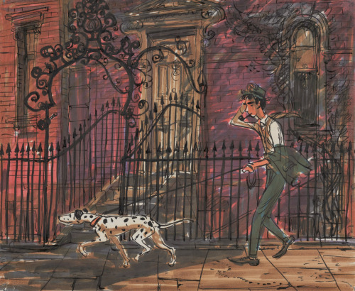 disneyconceptsandstuff: Visual development from 101 Dalmations