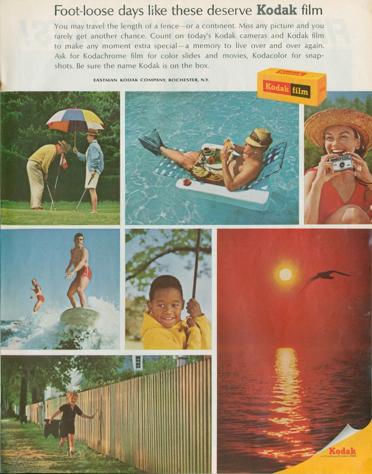 heck-yeah-old-tech:  Two ads for Kodak products. 1961 and 1964, for variety. 