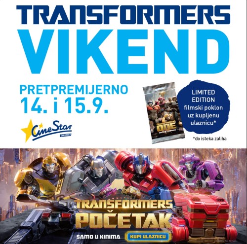 Optimus Prime And Megatron Are Coming! Come To The TRANSFORMERS WEEKEND Preview At CineStar 14. -15.9.