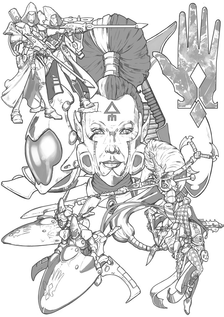 The pencils are done, tomorrow we start on the colours.