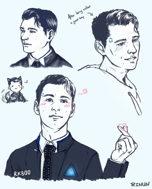 Sweet Puppy Boy~Like many others, I love Deviant Connor~ such a good boy ; v ;Anyway have some doodl
