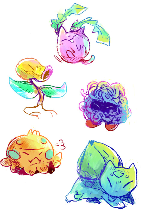 ellie-ink:Grass Babies!  °˖✧◝(⁰▿⁰)◜✧˖°