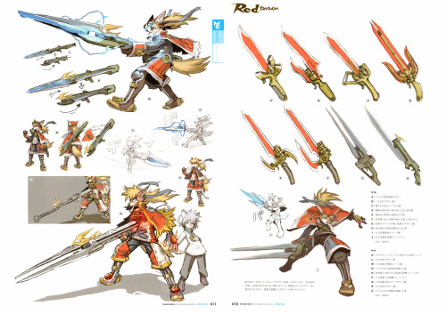 lewmzi:  sunnyasu:  Edit: Here are the only scans I will share from this book. You can buy the books on amazon.jp. I finally got my copies of the solatorobo art books. It was hard to find them at decent prices, on ebay some were selling for about 200