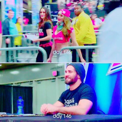 This scene was so cute || @wwerollins @thenikkibella || - - - - - { #wwerollins #sethrollins #nikkib