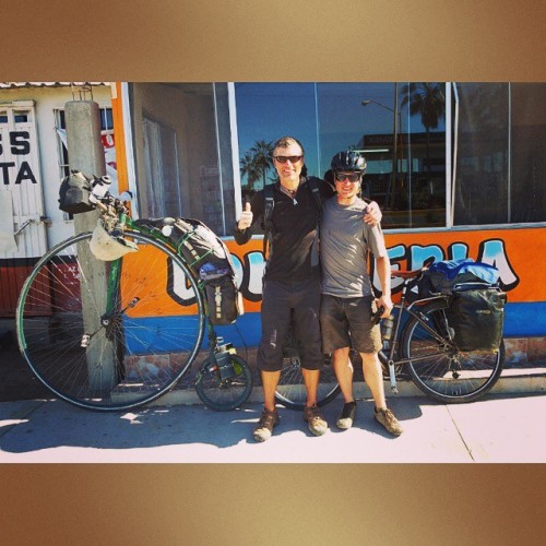 instabicycle:Via @uncletsnow: Taking bike tour a step farther on his penny farthing. #biketour#tourd
