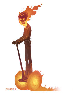 sociopatiaparaprincipiantes:  GhostRider Art by:  http://bear65.deviantart.com/ 