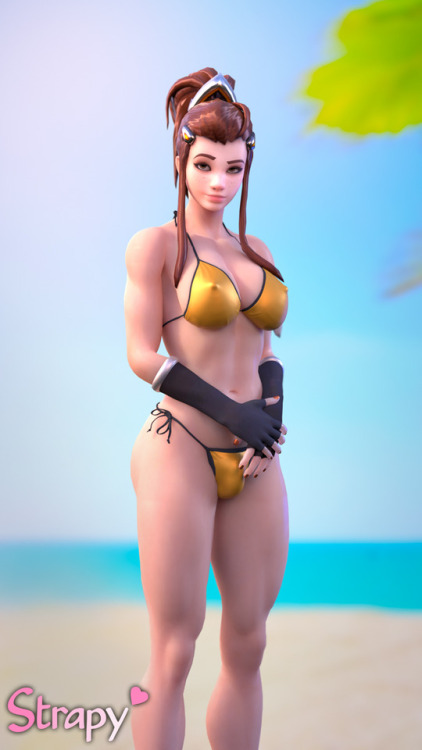 strapy3d:Just don’t tell dad okay…OwO what’s this ?Some more Brigitte <3Edit: Naked pic added.Whe