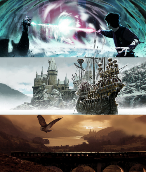 potterswheeezy: Harry Potter Film Concept Art by Adam Brockbank (x)