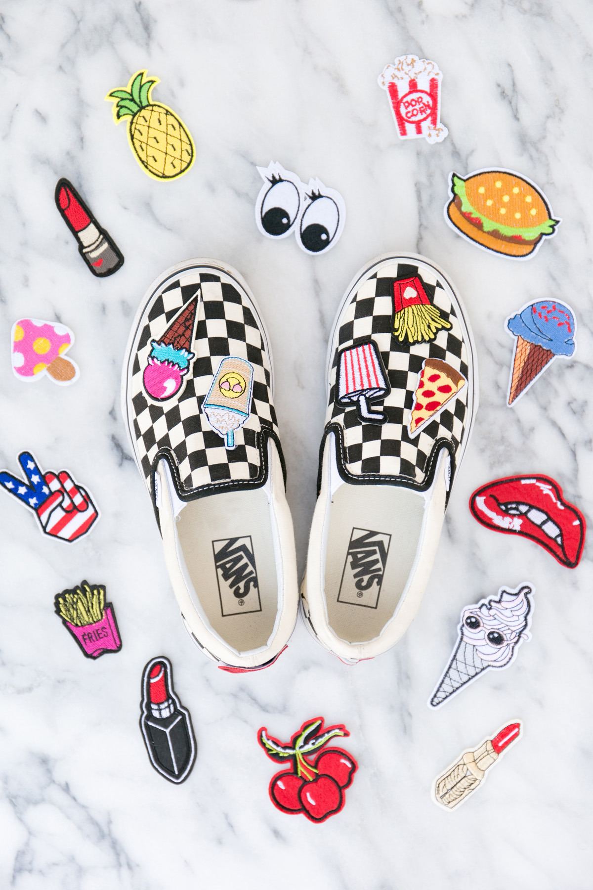 vans with patches