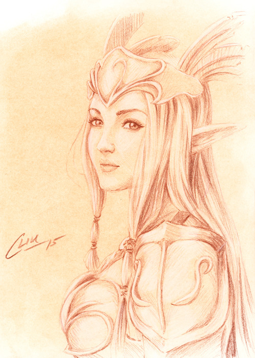 onichild-art: Fan Art of @ashamandalie ‘s awesome Zelda cosplay from Hyrule Warriors Colored Pencil