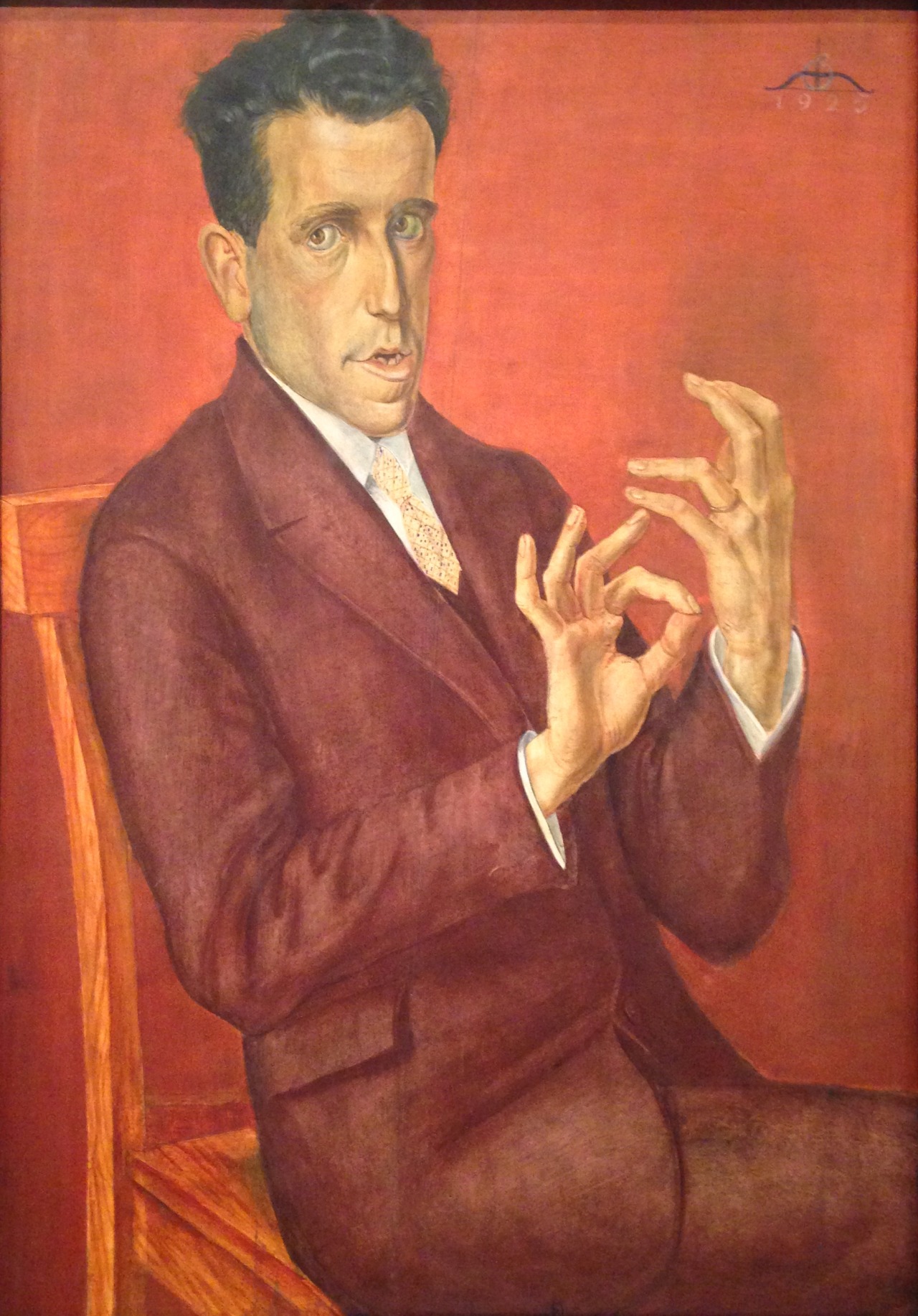 art + history — Red Room Otto Dix, Portrait of the Lawyer Hugo