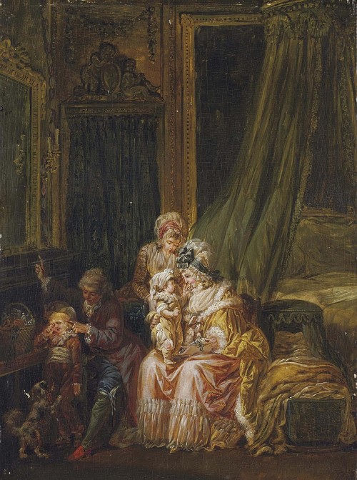 “L'éducation des enfants” by Francois Louis-Joseph Watteau, 1786