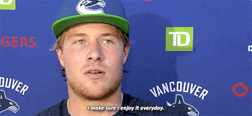 pyatts:After his injury last season Brock Boeser is not taking anything for granted on the ice.