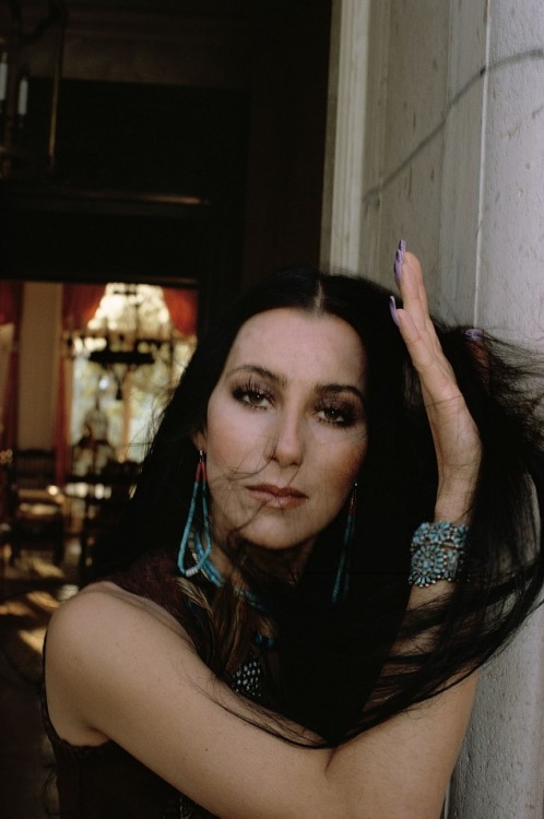 twixnmix:  Cher photographed by Douglas Kirkland at home in December 1974 for People magazine (February 10, 1975).