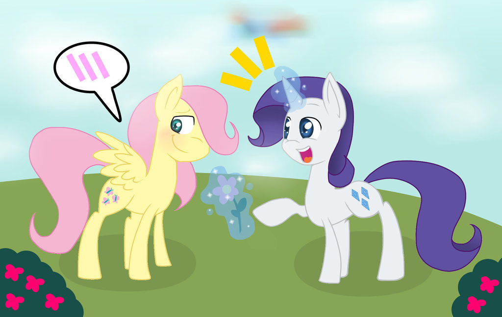 rarishypie:  Shy and Rari by SaraTH-15  Eeee~ &lt;3