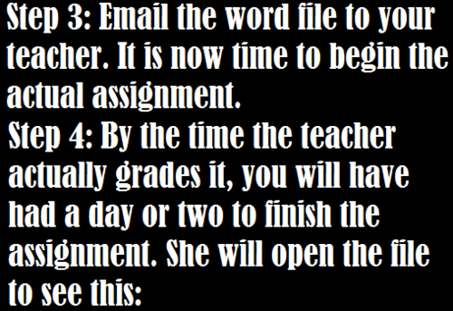 How to finish that last minute assignment