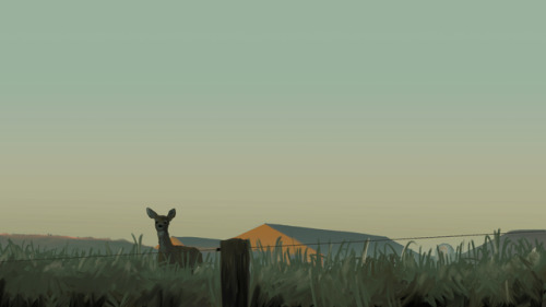 deer at dawnbased on photos by @geopsych with permission