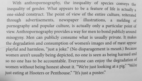 “With anthropornography, the inequality of species conveys the inequality of gender.” The Sexu