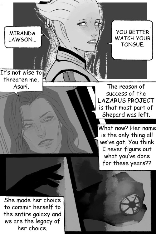 marceline2174:  Just thinking about new meme which’s: After 60 years since Shepard saved the galaxy from the reaper invasion, Liara and little T’soni start making a blueprint of the 2nd lazarus project together. Not like Miranda’s work, they cannot