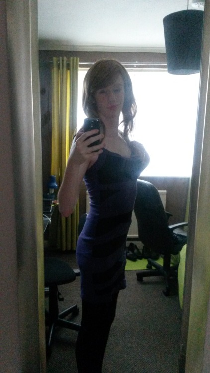 hazelnuttrappuccino:  By request, more of this purple dress. (not a fan of these pictures but hey, w