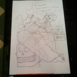 Drawing at Dr.  Sketchy’s.  Thanks