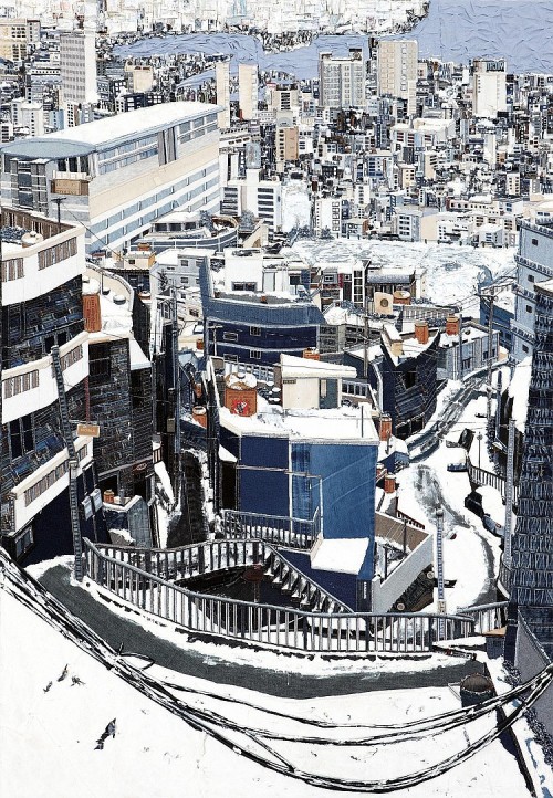 Choi So Young, After the Snow (2010), Gaya (2005)Korean artist Choi So Young’s detailed citysc