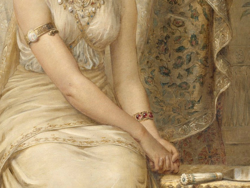 v-ersacrum: Edwin Long, Queen Esther (details), 1878