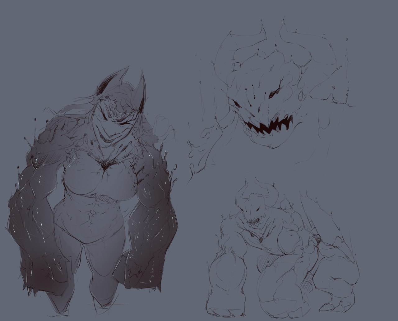 tinyfaceart: Azurah can transform into pretty much anything, Here is some sfw stuff
