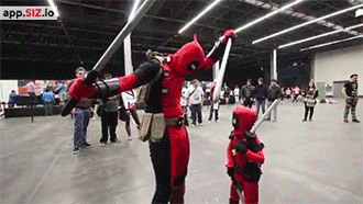 The best Deadpool cosplay gifs.