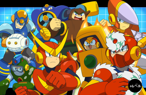 Mega Man 1 And Mega Man 2 Robot Masters!