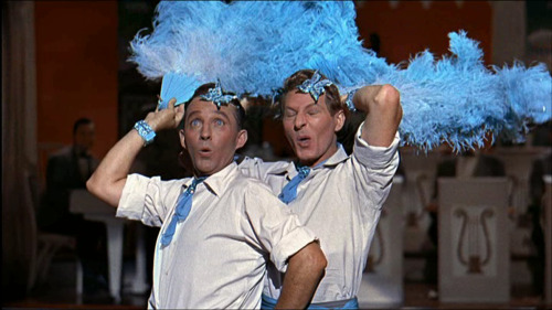 Danny Kaye and Bing Crosby in White Christmas (1954).