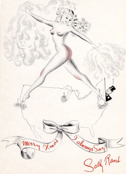 Sally Rand (And The Burleskateer) Wishes You All A Very Merry Xmas!!..