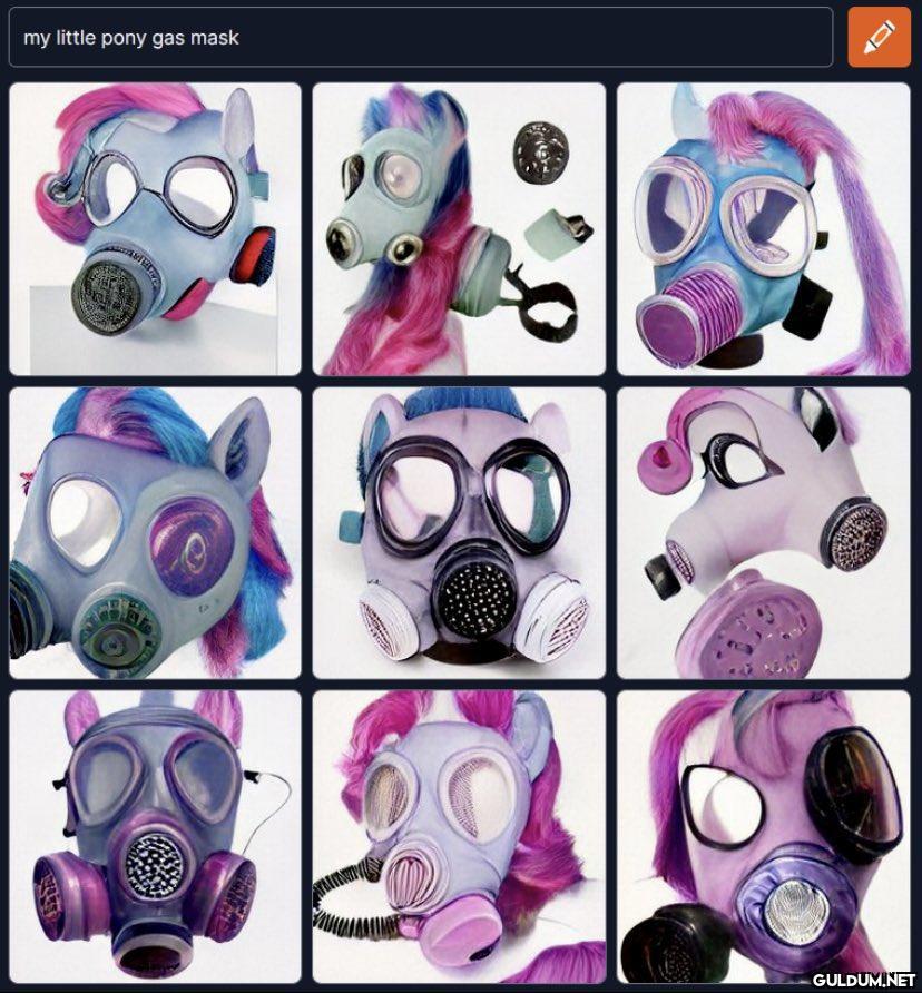 my little pony gas mask...