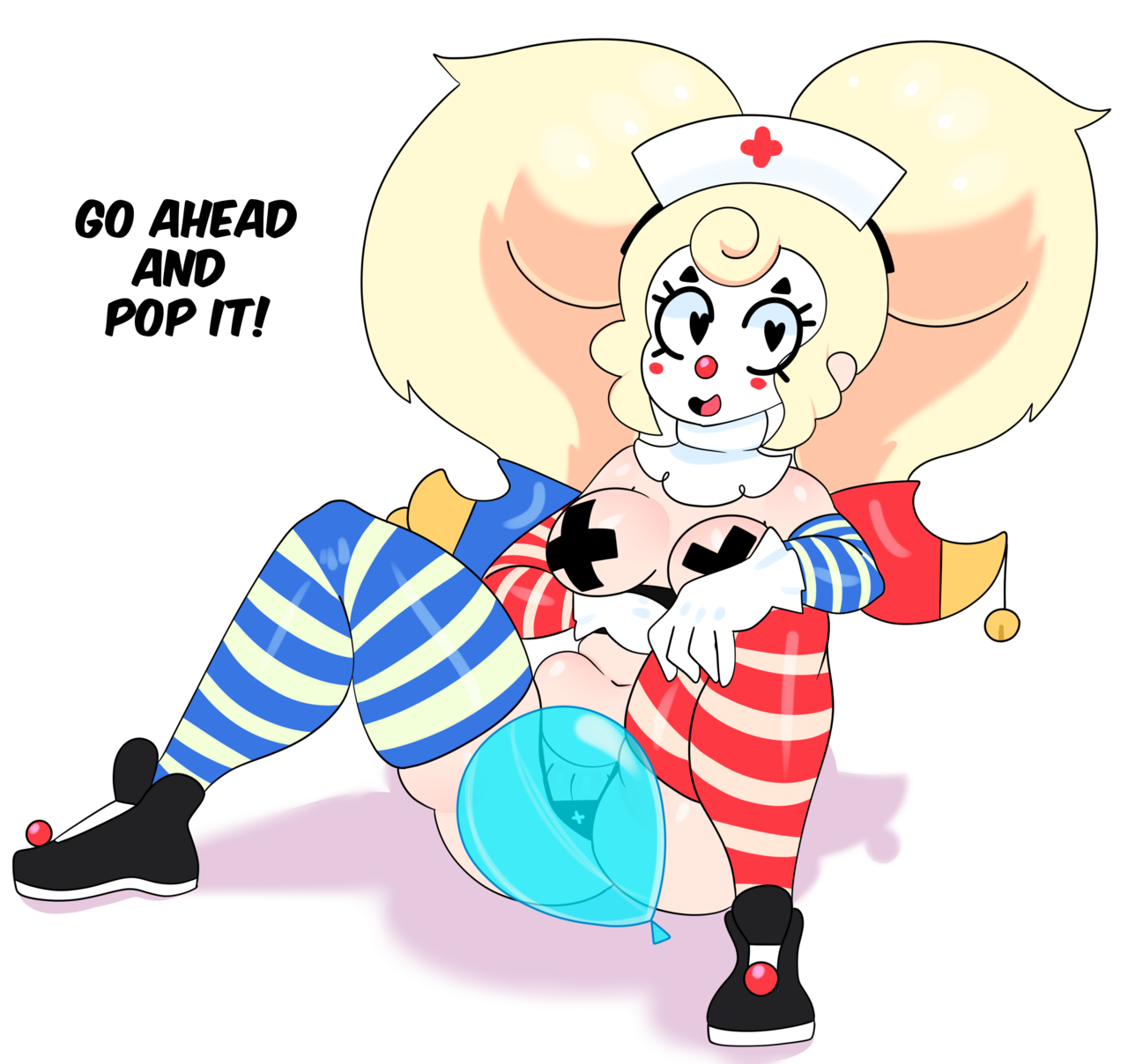 somescrub:Nursette the Clown’s “Balloon Sword” for Danny &lt;3 nommy~