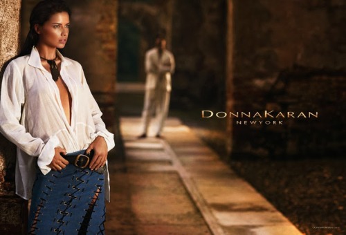 Adriana Lima for Donna Karan Spring/Summer 2014 Advertising Campaign, by Russell James.