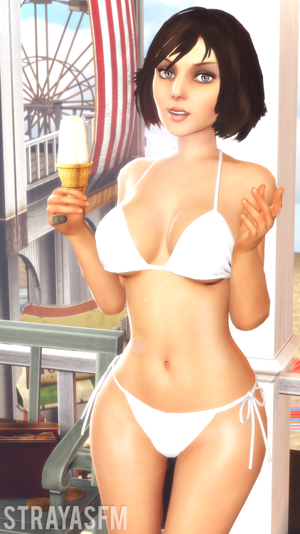 lordaardvarksfm:  strayasfm:  Boardwalk Liz So it was hot outside today and I felt like doing something with Liz in her bikini. Sorry about the lack of bare titties, i’ll get back to that now :) Click on the image for the HD version  I’ll never turn