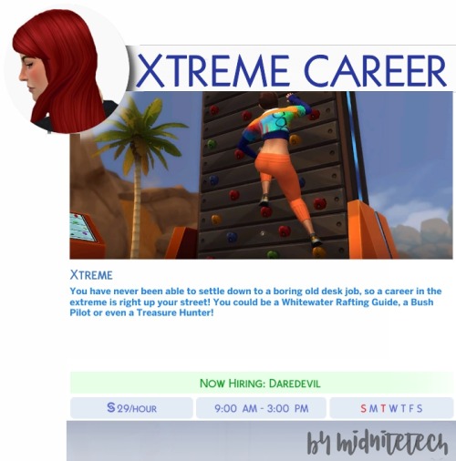 midnitetech: ‍♀️XTREME CAREER‍♂️ Hi everyone! I’ve converted a career from the very fi