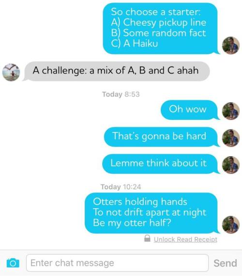 agentmisfire:anonymoustypewriter:tindershwinder:I challenge you upFuck he did it thoHe spent almost 