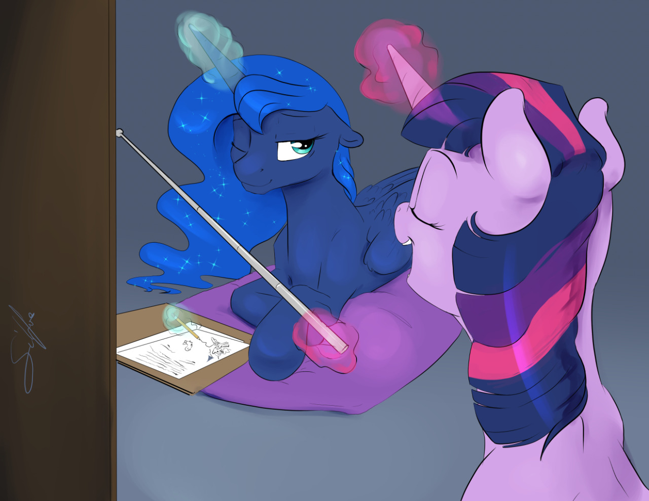 royalsketchbook: Poor Luna’s just sleepy and has no clue what Twi is talking about