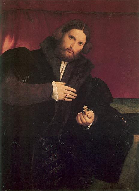 Man with a Golden Paw, 1527, Lorenzo Lotto