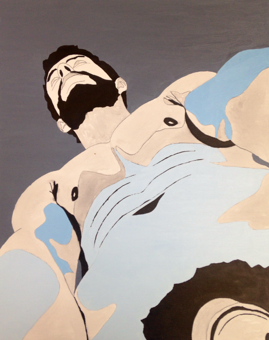 malegraph:  this painting is a subtle reminder of what that selfie pic looks like