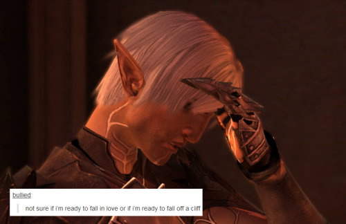 bubonickitten:Dragon Age II + text posts — Fenris, part 2[points] love this broody glowy spiky