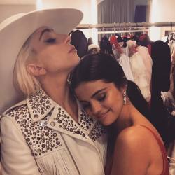 selgomez-news:  @ladygaga: So  dope I got to hang with with the biggest rockstar of the night.  (Ya,know besides Sting and Green Day) …the girl with the biggest prize  of all a BIG Heart that she shares with the world.